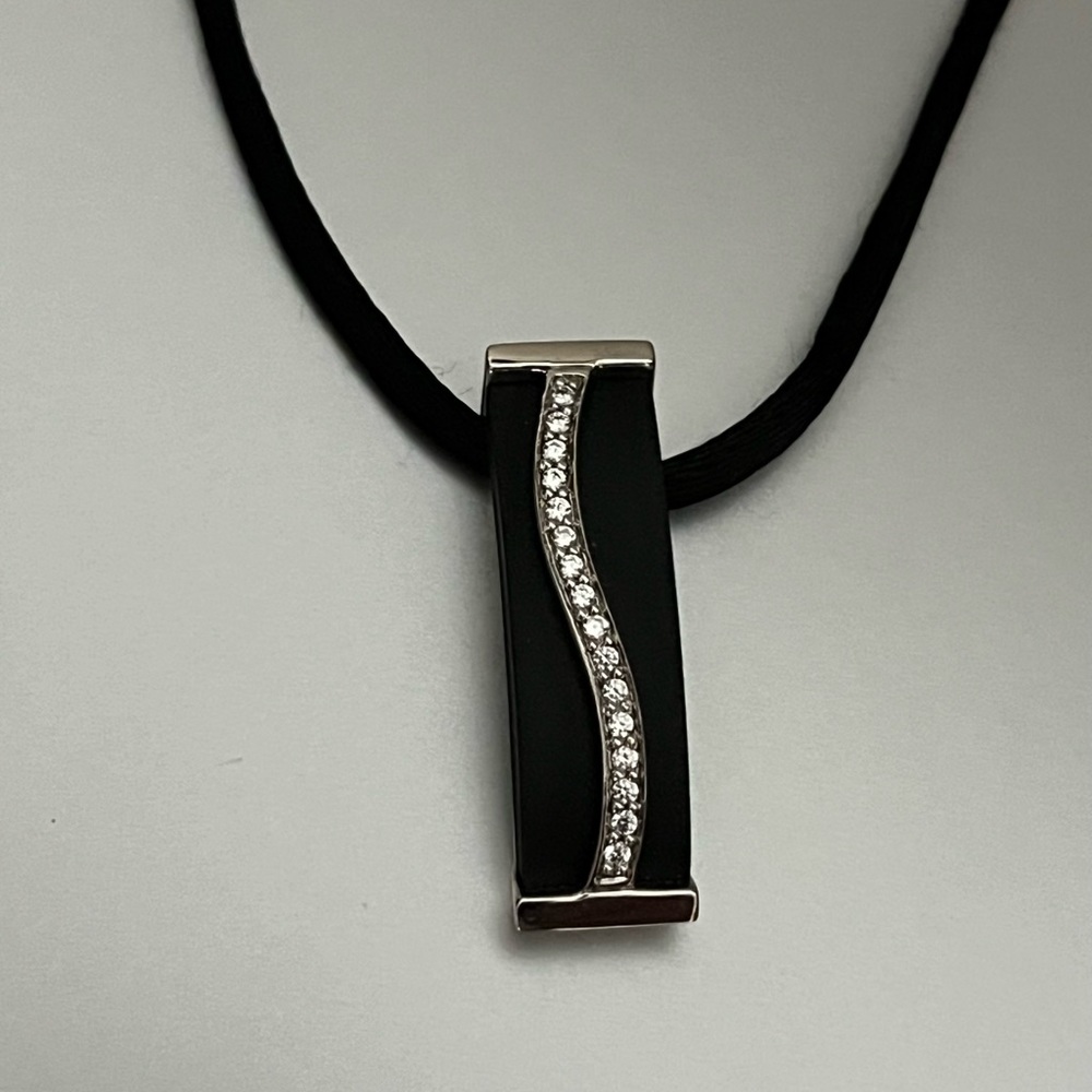 Belle etoile Necklace 16” satin cord with small extender